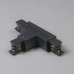 T-Verbinder für 3-Phasen Schiene schwarz links unten - 3-phasig