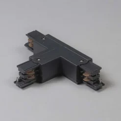 T-Verbinder für 3-Phasen Schiene schwarz oben links - 3-phasig