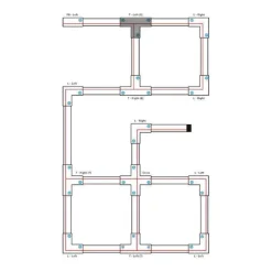 T-Verbinder für 3-Phasen Schiene schwarz oben links - 3-phasig