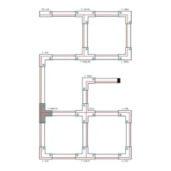 T-Verbinder für 3-Phasen-Schiene Links B Weiß