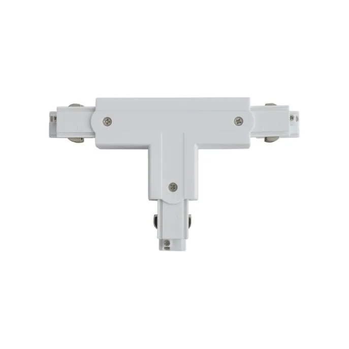 T-Verbinder für 3-Phasen-Schiene Rechts B Weiß