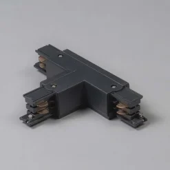 T-Verbinder für 3-Phasenschiene schwarz rechts oben - 3-phasig