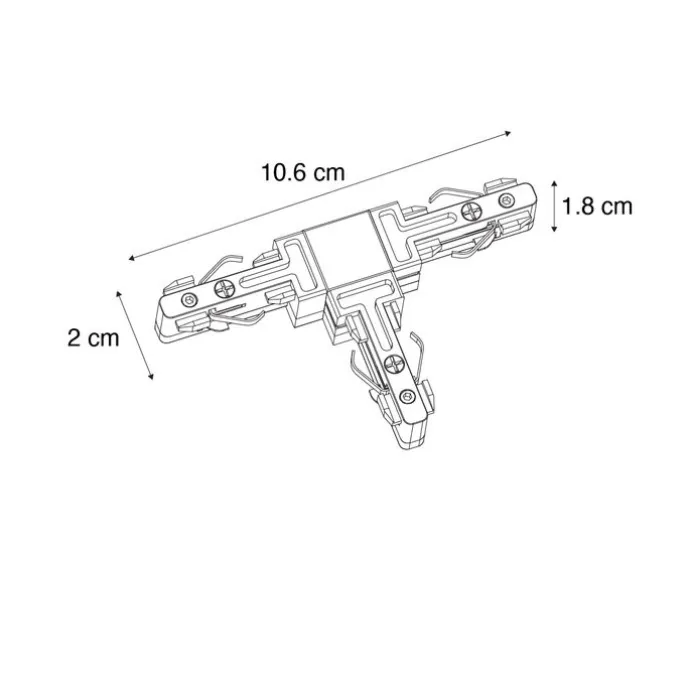 T-Verbinder weiß 1-phasig - Slimline
