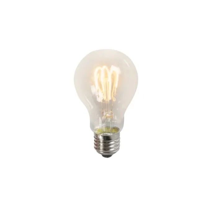Twisted-Filament-LED-Lampe A60 3W 2200K klar