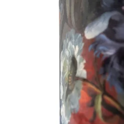 Velour Lampenschirm Blumenmuster 35/35/20 golden innen