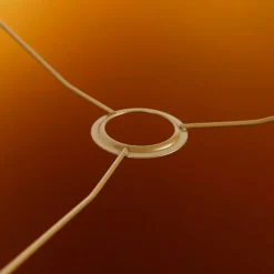 Velour Lampenschirm Pfau Design 40/40/40 Gold innen