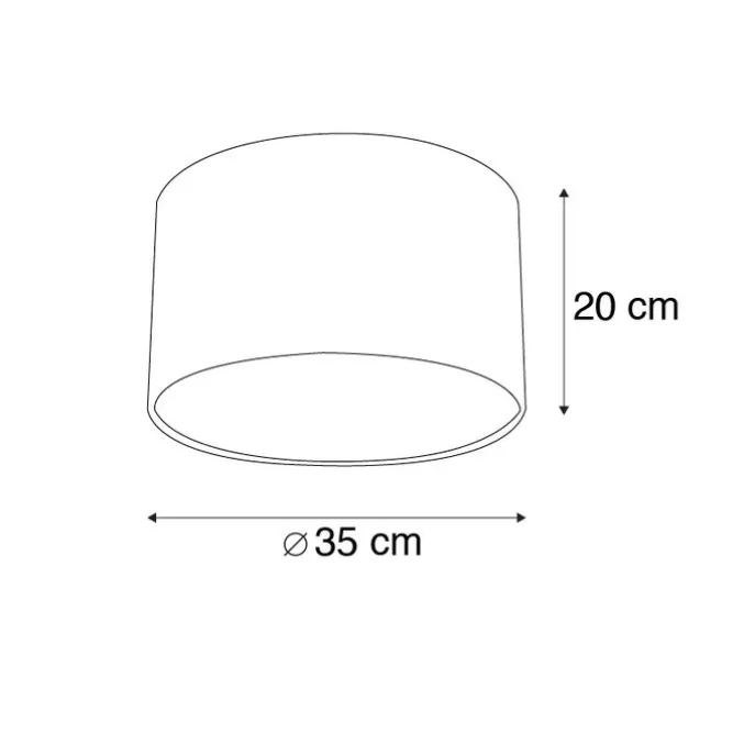 Velour Lampenschirm Pfau Design 35/35/20 mit goldenem Interieur