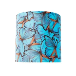 Velour Lampenschirm Schmetterling Design 20/20/20 goldene Innenseite