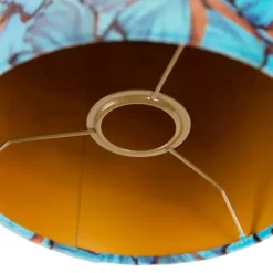 Velour Lampenschirm Schmetterling Design 20/20/20 goldene Innenseite