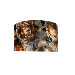 Velours Lampenschirm Blumenmuster 35/35/20