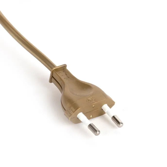 Verbindungskabel 80-120 cm mit Schalter und Stecker gold