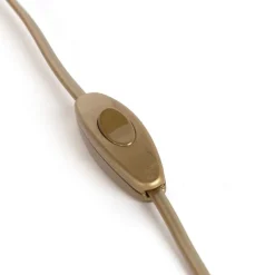 Verbindungskabel 80-120 cm mit Schalter und Stecker gold