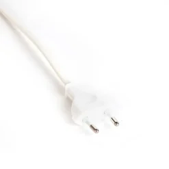 Verbindungskabel 80-120cm mit Schalter und Stecker weiß