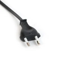 Verbindungskabel 80-120cm mit Schalter und Stecker schwarz