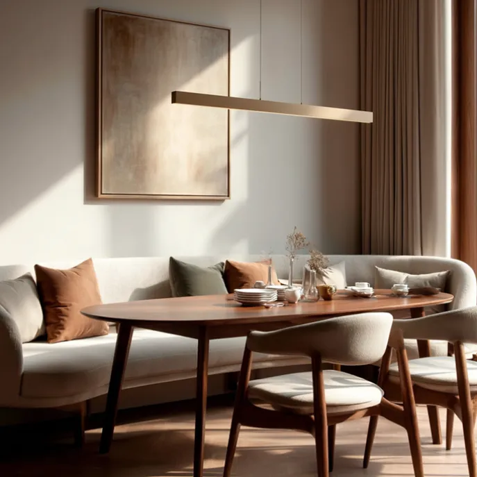 Verstellbare Hängelampe Dunkelbronze inkl. dimmbarer LED - Lamba