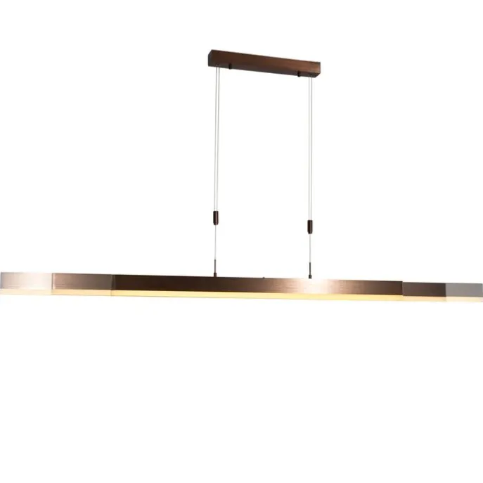 Verstellbare Hängelampe Dunkelbronze inkl. dimmbarer LED - Lamba