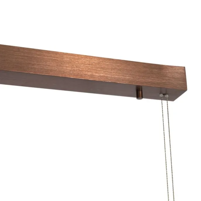 Verstellbare Hängelampe Dunkelbronze inkl. dimmbarer LED - Lamba