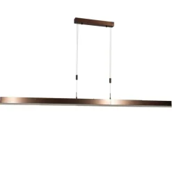 Verstellbare Hängelampe Dunkelbronze inkl. dimmbarer LED - Lamba