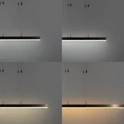 Verstellbare Hängelampe Dunkelbronze inkl. dimmbarer LED - Lamba