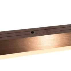 Verstellbare Hängelampe Dunkelbronze inkl. dimmbarer LED - Lamba