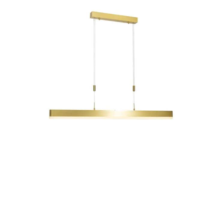 Verstellbare Hängelampe Gold inkl. LED - Lamba