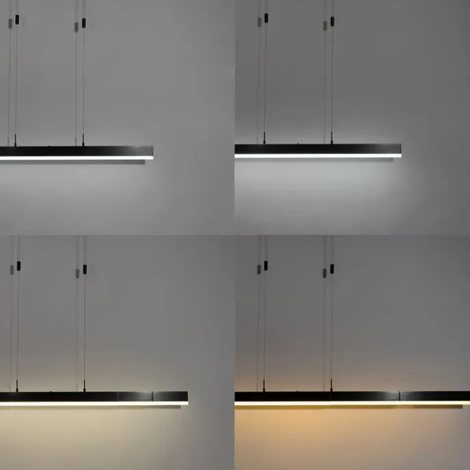 Verstellbare Pendelleuchte Schwarz inkl. dimmbarer LED - Lamba