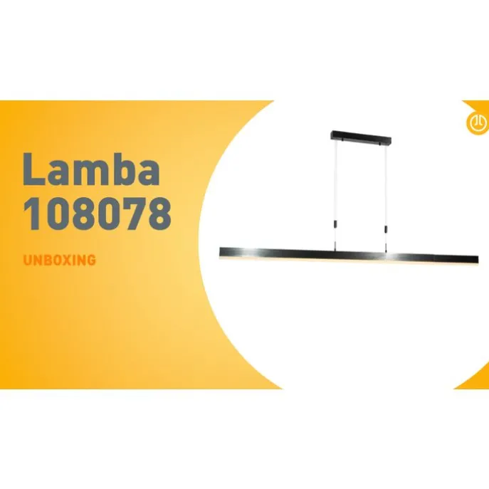 Verstellbare Pendelleuchte Schwarz inkl. dimmbarer LED - Lamba