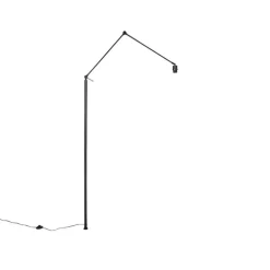 Verstellbarer Arm schwarz ohne Fuß für Stehleuchte - Editor