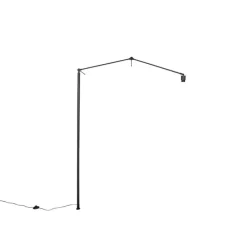 Verstellbarer Arm schwarz ohne Fuß für Stehleuchte - Editor