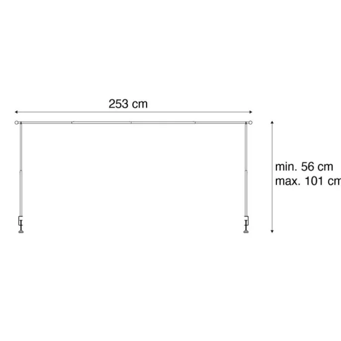 Verstellbarer schwarzer Lichterkettenrahmen - Garland Lift