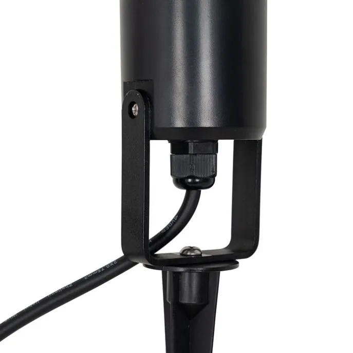 Verstellbarer schwarzer Spike-Strahler IP65 - Solo Eco