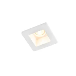 Vertiefter Fleck weiß 12 cm quadratisch - Zigeunerstuck