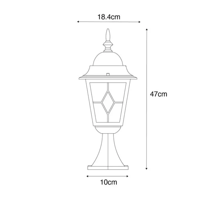 Vintage Außenlaterne Antikgold 45 cm - Antigua