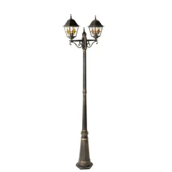 Vintage Außenlaterne Antikgold 240 cm 2-flammig - Antigua