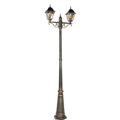 Vintage Außenlaterne Antikgold 240 cm 2-flammig - Antigua