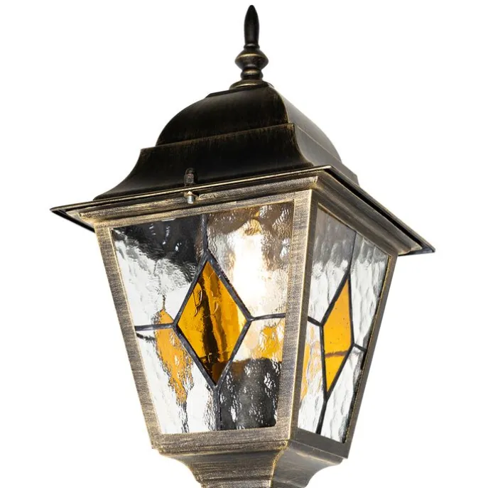 Vintage Außenlaterne Antikgold 240 cm 2-flammig - Antigua