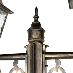 Vintage Außenlaterne Antikgold 240 cm 2-flammig - Antigua