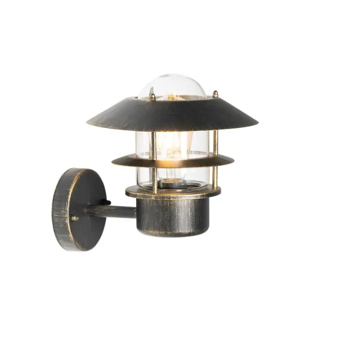 Vintage Außenwandleuchte Antikgold IP44 - Prato