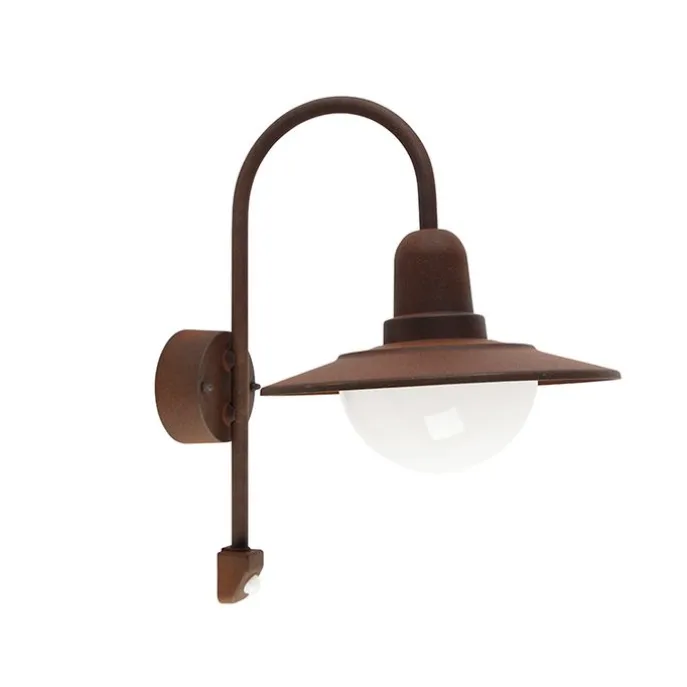 Vintage Außenwandleuchte braun IP44 Bewegungsmelder - Herman