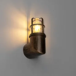 Vintage Außenwandleuchte Messing IP54 20,8 cm - Kiki