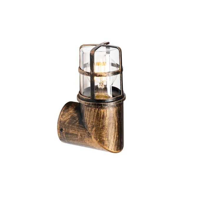 Vintage Außenwandleuchte Messing IP54 20,8 cm - Kiki