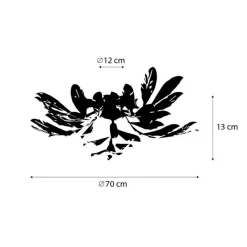 Vintage Deckenlampe Antik Gold 5-flammig - Linde