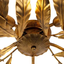 Vintage Deckenlampe Antik Gold 5-flammig - Linde