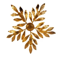 Vintage Deckenlampe Antik Gold 5-flammig - Linde