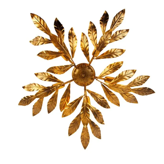 Vintage Deckenlampe Antik Gold 5-flammig - Linde