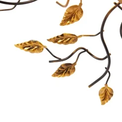 Vintage Deckenlampe schwarz mit Gold 50 cm 3 Lichter - Foglie