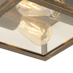 Vintage Deckenleuchte Antikgold IP44 2-flammig - Charlois