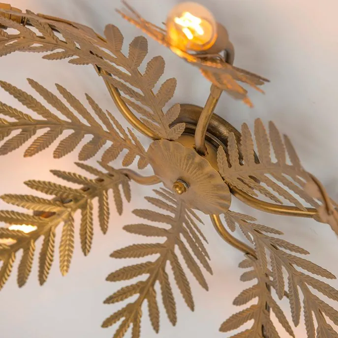 Vintage Deckenleuchte 5-flammig Gold - Botanica