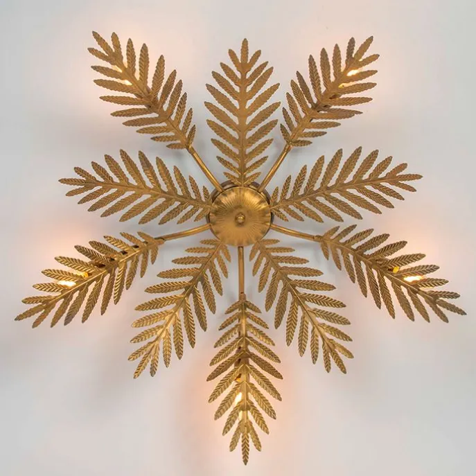 Vintage Deckenleuchte 5-flammig Gold - Botanica