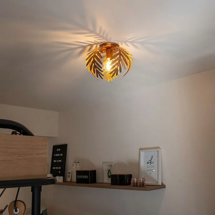 Vintage Deckenleuchte Gold 24 cm - Botanica